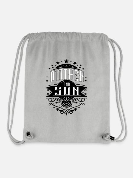 Mutter und Sohn Familie Geschenk Mama Kind Liebe - Stanley/Stella recycelter Gym Bag - Grau meliert