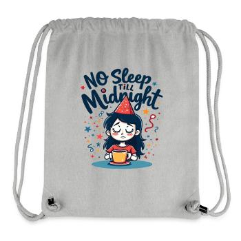 No Sleep Till Midnight - Stanley/Stella Recycled Gym Bag - heather grey - Front