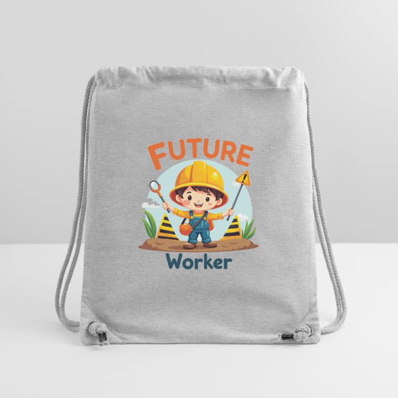 Future Worker - Conception mignonne d’ouvrier de la construction Sac à cordon recyclé Stanley/Stella