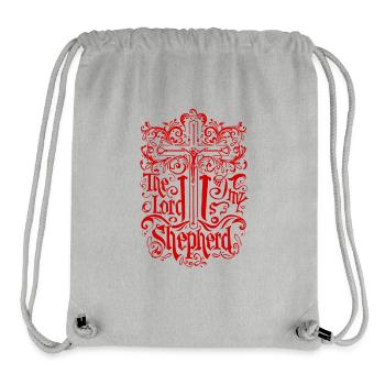 Mein Hirte Jesus Bibelvers - Stanley/Stella recycelter Gym Bag - Grau meliert - Vorne
