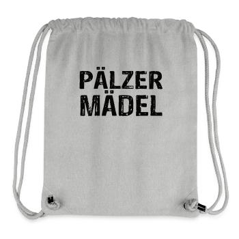 Pälzer Mädel - Stanley/Stella recycelter Gym Bag - Grau meliert - Vorne