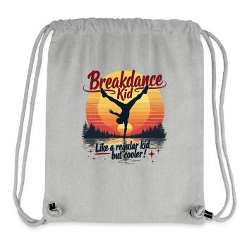 Breakdance Retro Design – Tenue cool pour les danseuses - Sac à cordon recyclé Stanley/Stella - gris chiné - Devant