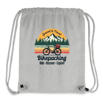 Bikepacking Gravel & Travel Adventure Fashion - Stanley/Stella Recycled Gym Bag - heather grey - Front