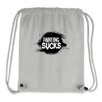 Malen ist doof - Stanley/Stella recycelter Gym Bag - Grau meliert - Vorne