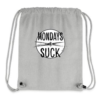 Mondays are stupid - Stanley/Stella Recycled Gym Bag - heather grey - Front