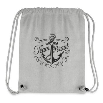 Team Bride | Hen Party Anchor - Stanley/Stella Recycled Gym Bag - heather grey - Front