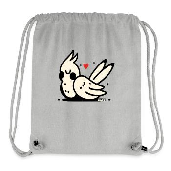 Schlafender Kakadu - Stanley/Stella recycelter Gym Bag - Grau meliert - Vorne