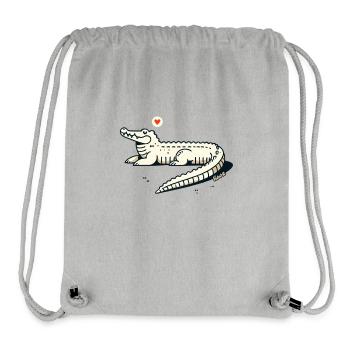 Cool Alligator – Décontracté et élégant - Sac à cordon recyclé Stanley/Stella - gris chiné - Devant