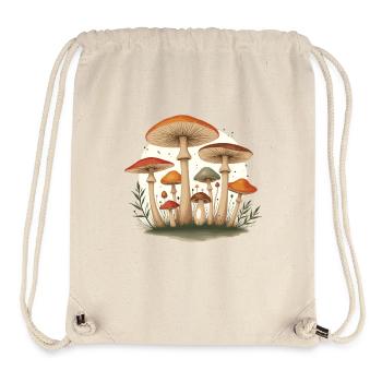 Pilz Pilze Retro Wald Motiv für Naturliebhaber - Stanley/Stella recycelter Gym Bag - Naturweiß - Vorne