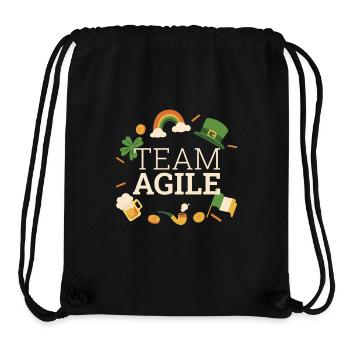 Équipe Agile Scrum Master de la Saint-Patrick - Sac à cordon recyclé Stanley/Stella - noir - Devant