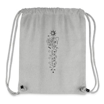 Family: Lion, Tiger, Mom, Dad, Lioness - Stanley/Stella Recycled Gym Bag - heather grey - Front