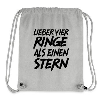 Car Saying Funny Carriage Rings Star - Stanley/Stella Recycled Gym Bag - heather grey - Front