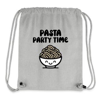 Pasta party time - Stanley/Stella Recycled Gym Bag - heather grey - Front