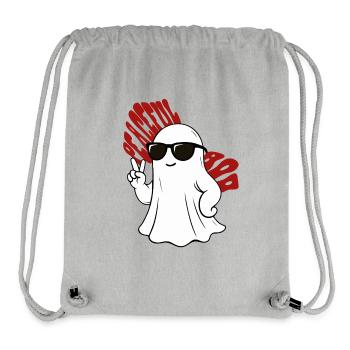 Casual Ghost with Sunglasses - Stanley/Stella Recycled Gym Bag - heather grey - Front