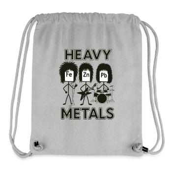 Schwermetaller Banddesign mit Elementen - Stanley/Stella recycelter Gym Bag - Grau meliert - Vorne
