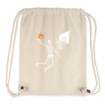 Skeleton Basketball Player Spooky Halloween - Stanley/Stella Recycled Gym Bag - natural - Front