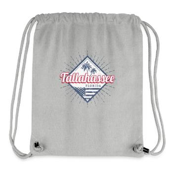 Tallahassee City, Florida, United States, USA - Stanley/Stella Recycled Gym Bag - heather grey - Front