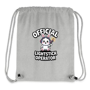 K-Pop Fan Lightstick Corée - Sac à cordon recyclé Stanley/Stella - gris chiné - Devant