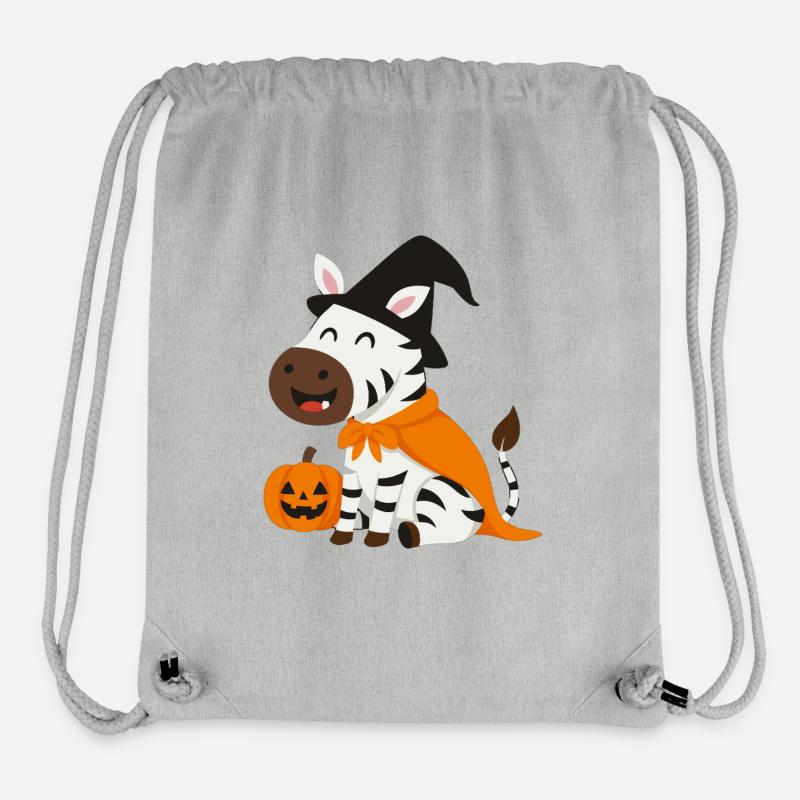 Süßes Halloween Zebra - Stanley/Stella recycelter Gym Bag - Grau meliert