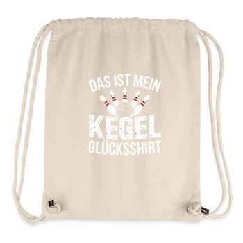 C’est mon dicton de Kegel sur les quilles de chemise porte-bonheur - Sac à cordon recyclé Stanley/Stella - blanc naturel - Devant