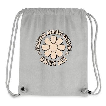 Together against bullying - Stanley/Stella Recycled Gym Bag - heather grey - Front
