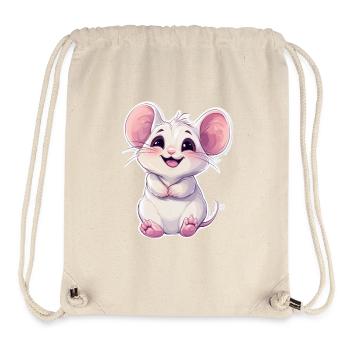 Maus - Stanley/Stella recycelter Gym Bag - Naturweiß - Vorne
