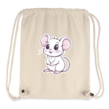 Maus - Stanley/Stella recycelter Gym Bag - Naturweiß - Vorne