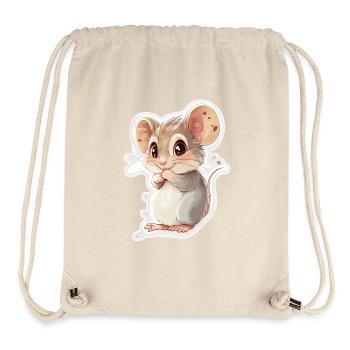 Maus - Stanley/Stella recycelter Gym Bag - Naturweiß - Vorne