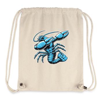Blue Crab Illustration - Stanley/Stella Recycled Gym Bag - natural - Front