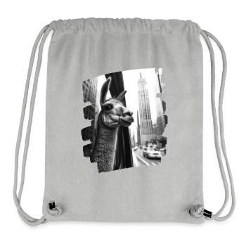 NYC Lama - Stanley/Stella Recycled Gym Bag - heather grey - Front