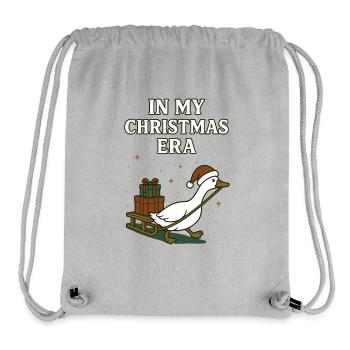 Weihnachtsgans Lustig In Meiner Weihnachtszeit - Stanley/Stella recycelter Gym Bag - Grau meliert - Vorne