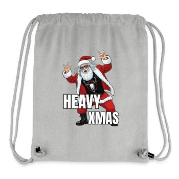 Headbanging Santa - Heavy Xmas - Stanley/Stella Recycled Gym Bag - heather grey - Front
