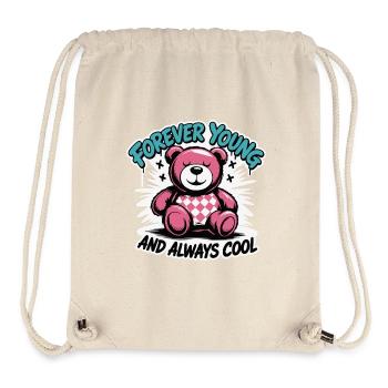 Forever Young Teddy Bear Graphic - Stanley/Stella Recycled Gym Bag - natural - Front