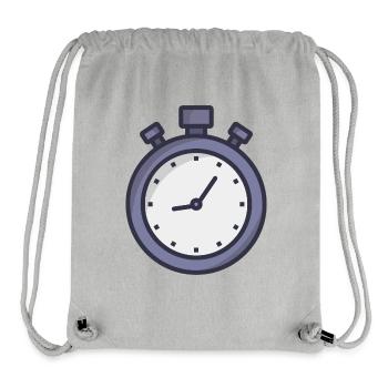 Stoppuhr - Stanley/Stella recycelter Gym Bag - Grau meliert - Vorne