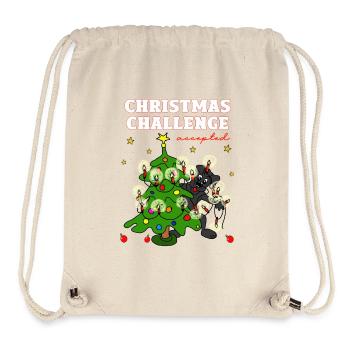 Christmas Challenge Accepts Dog - Stanley/Stella Recycled Gym Bag - natural - Front