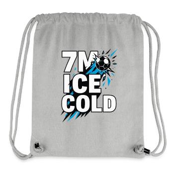 Handball 7 Meter, I c e Cold, Nervenstark - Stanley/Stella recycelter Gym Bag - Grau meliert - Vorne