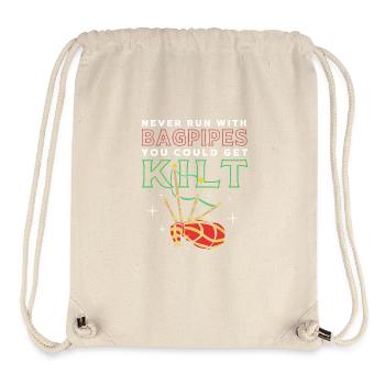 Schottenrock Schottland Scotland Kilt - Stanley/Stella recycelter Gym Bag - Naturweiß - Vorne