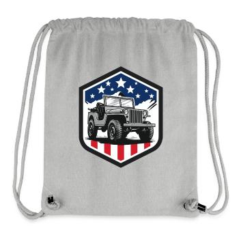 Willys-Overland-Jeep-USA - Stanley/Stella recycelter Gym Bag - Grau meliert - Vorne