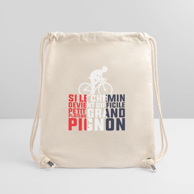 Wenn der Weg schwierig wird – Radfahrer-Geschenk Stanley/Stella recycelter Gym Bag