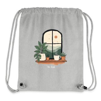 No Rush Simple Living Anti Hustle Tranquility - Stanley/Stella Recycled Gym Bag - heather grey - Front