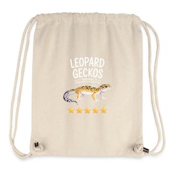 Leopardgeckos Bewertungsabzeichen - Stanley/Stella recycelter Gym Bag - Naturweiß - Vorne