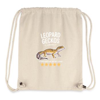 Leopardgecko Bewertungs-Tee - Stanley/Stella recycelter Gym Bag - Naturweiß - Vorne
