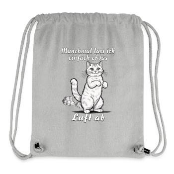 CAT a laissé échapper l’antenne - Sac à cordon recyclé Stanley/Stella - gris chiné - Devant