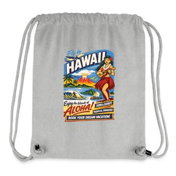 Hawaii Dream Trip 50s Poster - Stanley/Stella Recycled Gym Bag - heather grey - Front