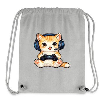 Gamer chat - Stanley/Stella Recycled Gym Bag - heather grey - Front