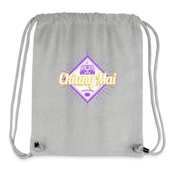 Chiang Mai City in Thailand Elephant Souvenir - Stanley/Stella Recycled Gym Bag - heather grey - Front