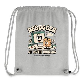 Debugger of both worlds | Debugging Dev - Stanley/Stella Recycled Gym Bag - heather grey - Front