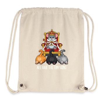 Winziger Mäusekönig Katzen Cartoon - Stanley/Stella recycelter Gym Bag - Naturweiß - Vorne