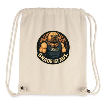 Kaoz Bulldog: Gnade ist aus - Stanley/Stella recycelter Gym Bag - Naturweiß - Vorne