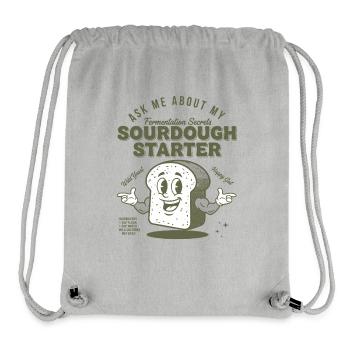 Sauerteig Starter Brot Backen Bäcker Sauerteig - Stanley/Stella recycelter Gym Bag - Grau meliert - Vorne